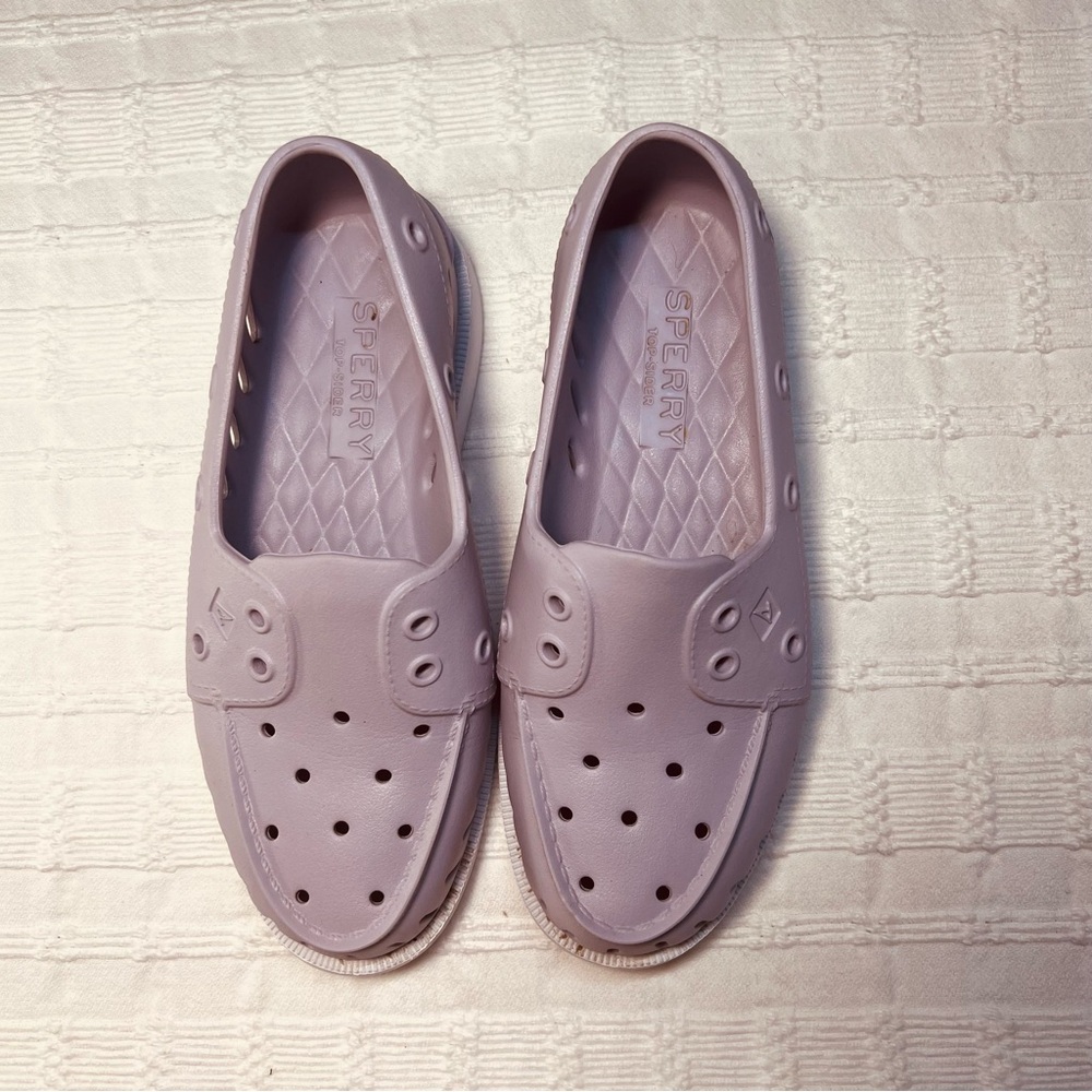 Sperry Lavender Top siders Slip-On Perforated Casual Shoes - Picture 4 of 6
